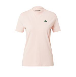 Lacoste Sport Funkční tričko zelená / růžová / bílá