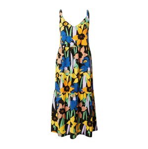 ROXY Letní šaty citronová / antracitová / pastelově zelená / bílá