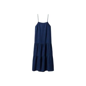 MANGO Letní šaty 'Mykonos' tmavě modrá