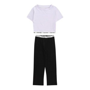 Calvin Klein Underwear Pyžamo pastelová fialová / černá / offwhite