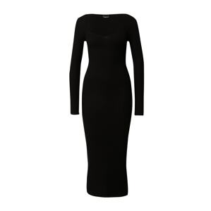 Gina Tricot Úpletové šaty 'Alva' černá