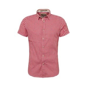 STOCKERPOINT Krojová košile 'Connor'  červená / bílá