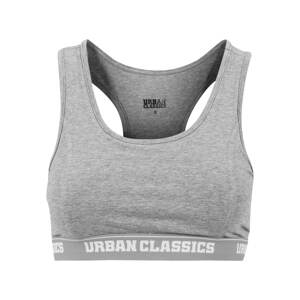 Urban Classics Podprsenka  šedý melír / bílá