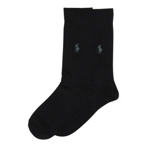 Polo Ralph Lauren Ponožky 'RIB EGYPTIAN-SOCKS-2 PACK'  černá