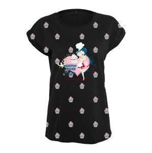Merchcode Tričko 'Betty Boop'  černá / růžová / modrá / malinová / béžová