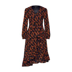 Mela London Šaty 'RUFFLE'  oranžová / černá