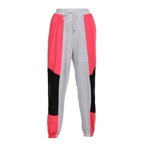 myMo ATHLSR Sportovní kalhoty  černá / bílá / svítivě růžová