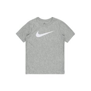 NIKE Funkční tričko  šedý melír / bílá
