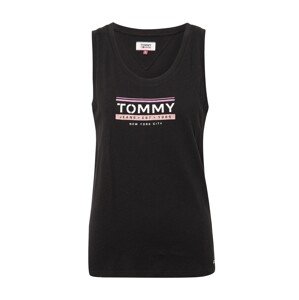 Tommy Jeans Top  bílá / černá