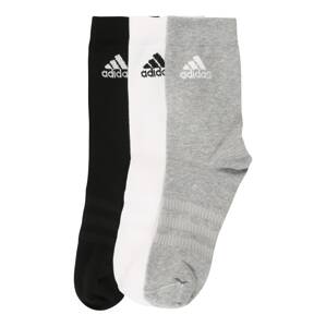 ADIDAS PERFORMANCE Sportovní ponožky 'LIGHT CREW'  šedá / černá / bílá