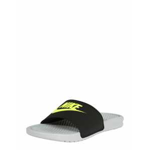 Nike Sportswear Pantofle 'Benassi Just Do It'  černá / svítivě žlutá / šedá