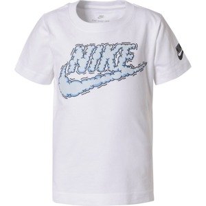 Nike Sportswear Tričko  bílá / černá / světlemodrá