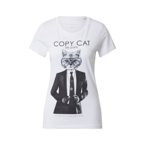 EINSTEIN & NEWTON Tričko 'Copy Cat' černá / bílá