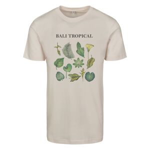 Merchcode Tričko 'Bali Tropical'  nefritová / světle zelená / pastelově růžová / černá