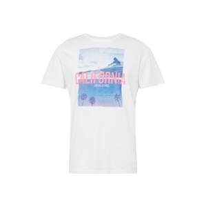 TOM TAILOR T-Shirt  světle růžová / bílá / modrá