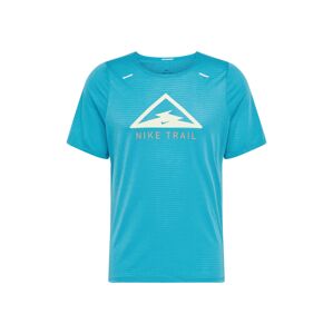 NIKE Funkční tričko 'Rise 365 Trail' béžová / azurová / bílá