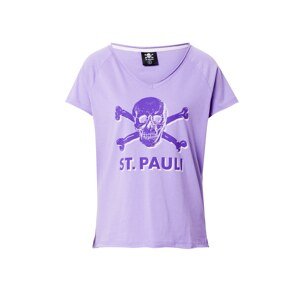 FC St. Pauli T-Shirt 'Leila'  bílá / fialová / fialkově modrá