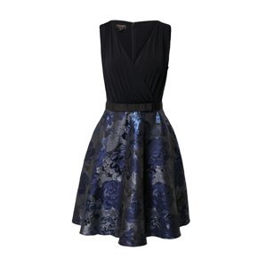 APART Koktejlové šaty  černá / modrá