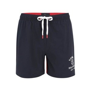 Tommy Hilfiger Underwear Plavecké šortky  tmavě modrá / červená / bílá