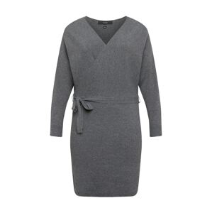Vero Moda Curve Úpletové šaty 'Rem'  šedý melír
