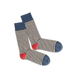 DillySocks Ponožky 'Basic Liner'  červená / modrá / bílá