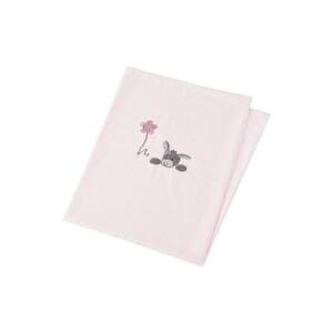 STERNTALER Dětská deka  bílá / světle růžová