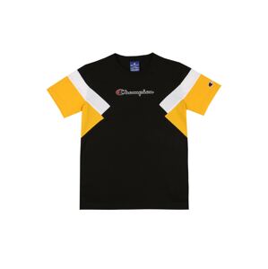 Champion Authentic Athletic Apparel Tričko  černá / žlutá / bílá