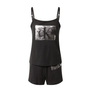 Calvin Klein Underwear Pyžamo  černá / stříbrná