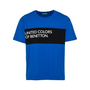 UNITED COLORS OF BENETTON Tričko  námořnická modř / černá / bílá