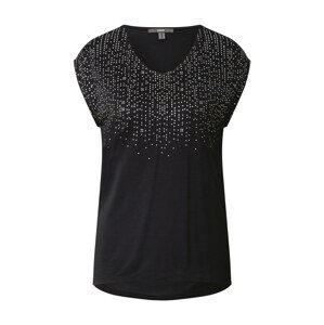 Esprit Collection Tričko  černá / stříbrná