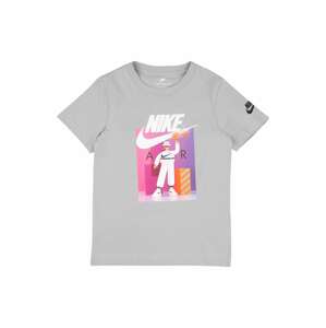 Nike Sportswear Tričko  světle šedá / světle fialová / mix barev / černá / bílá