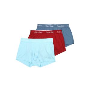 Calvin Klein Underwear Boxerky  bílá / tmavě červená / chladná modrá / aqua modrá
