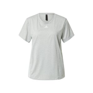 ADIDAS PERFORMANCE Funkční tričko  bílá / šedý melír