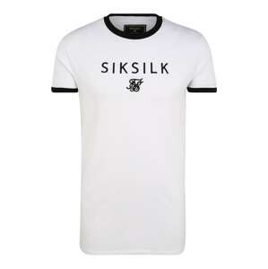 SikSilk Shirt  bílá / černá