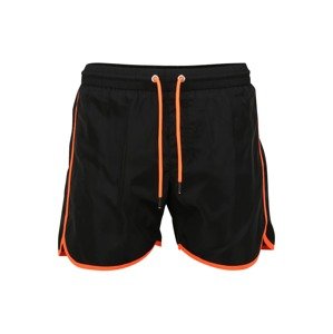 DIESEL Plavecké šortky 'DOLPHIN'  černá / svítivě oranžová