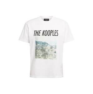 The Kooples T-Shirt  bílá / černá / kámen / modrá