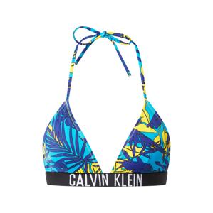 Calvin Klein Swimwear Bikinitop  marine modrá / černá / bílá / svítivě modrá / limone