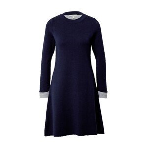 ESPRIT Úpletové šaty  námořnická modř / světle šedá
