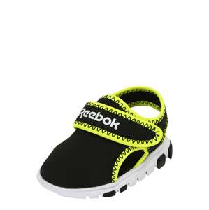 Reebok Sport Sandály  černá / svítivě zelená / bílá
