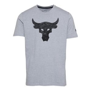 UNDER ARMOUR Funkční tričko 'Rock Brahma Bull'  šedá / černá