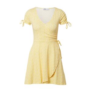 HOLLISTER Letní šaty  žlutá / bílá