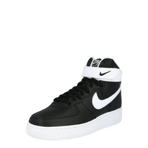 Nike Sportswear Kotníkové tenisky 'Air Force 1'  bílá / černá