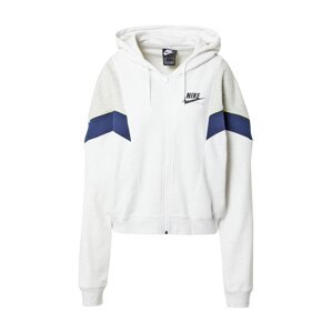 Nike Sportswear Mikina s kapucí 'Heritage'  offwhite / černá / námořnická modř / světle šedá / žlutá