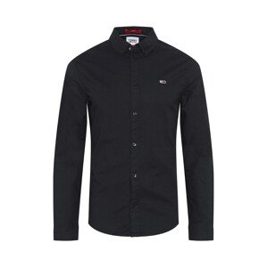 Tommy Jeans Košile 'Oxford'  černá / bílá / červená