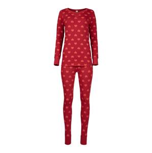 Skiny Pyžamo 'Valentine Special'  červená / světle červená