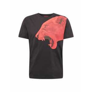 HUGO T-Shirt 'Denbei'  černá / červená