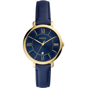 FOSSIL Analogové hodinky 'JACQUELINE'  tmavě modrá / zlatá