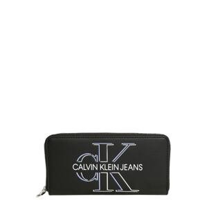 Calvin Klein Jeans Peněženka 'ZIP AROUND GLOW'  černá