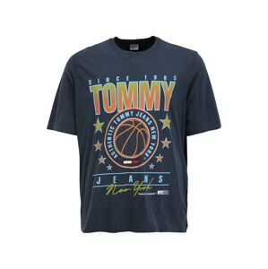 Tommy Jeans Plus Tričko  námořnická modř / světlemodrá / oranžová / žlutá