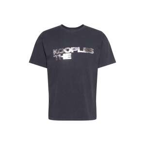 The Kooples T-Shirt  černá / stříbrná